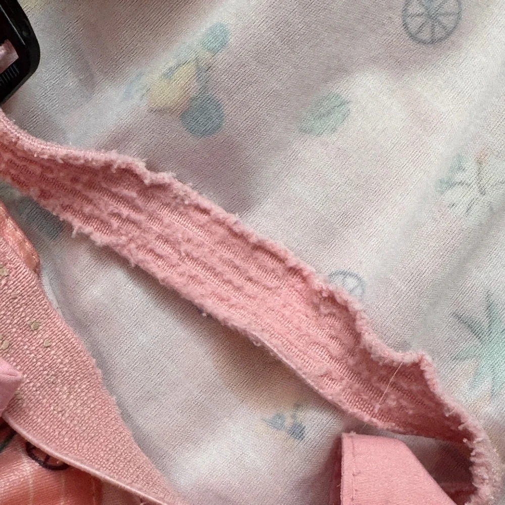 Bibado Pink Kids Bear Full Length Short Sleeve Bibs Toddler Girls - 3 BIBS